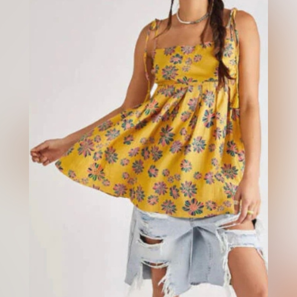 NWT Free People Indigo Molly tunic, size Medium, 100% Cotton